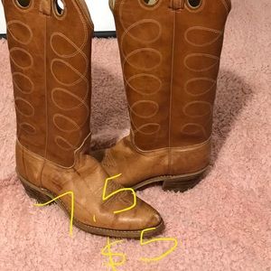 Knee high cowgirl boots